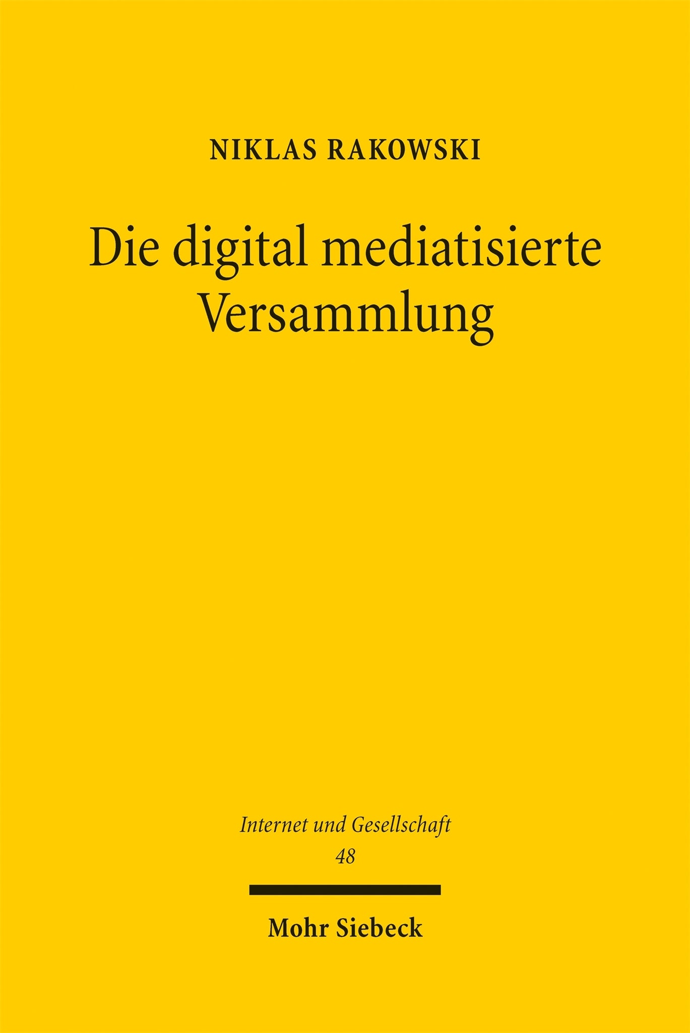 Cover image for Die digital mediatisierte Versammlung ISBN 9783162007384